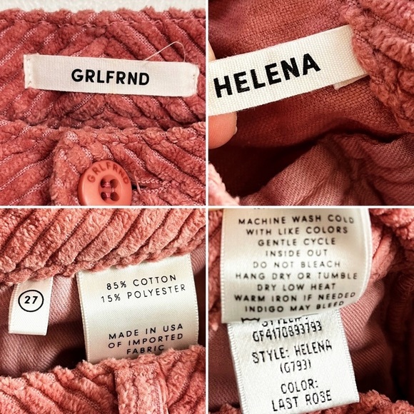 GRLFRND Blush Corduroy Ankle Pants - Picture 9 of 10